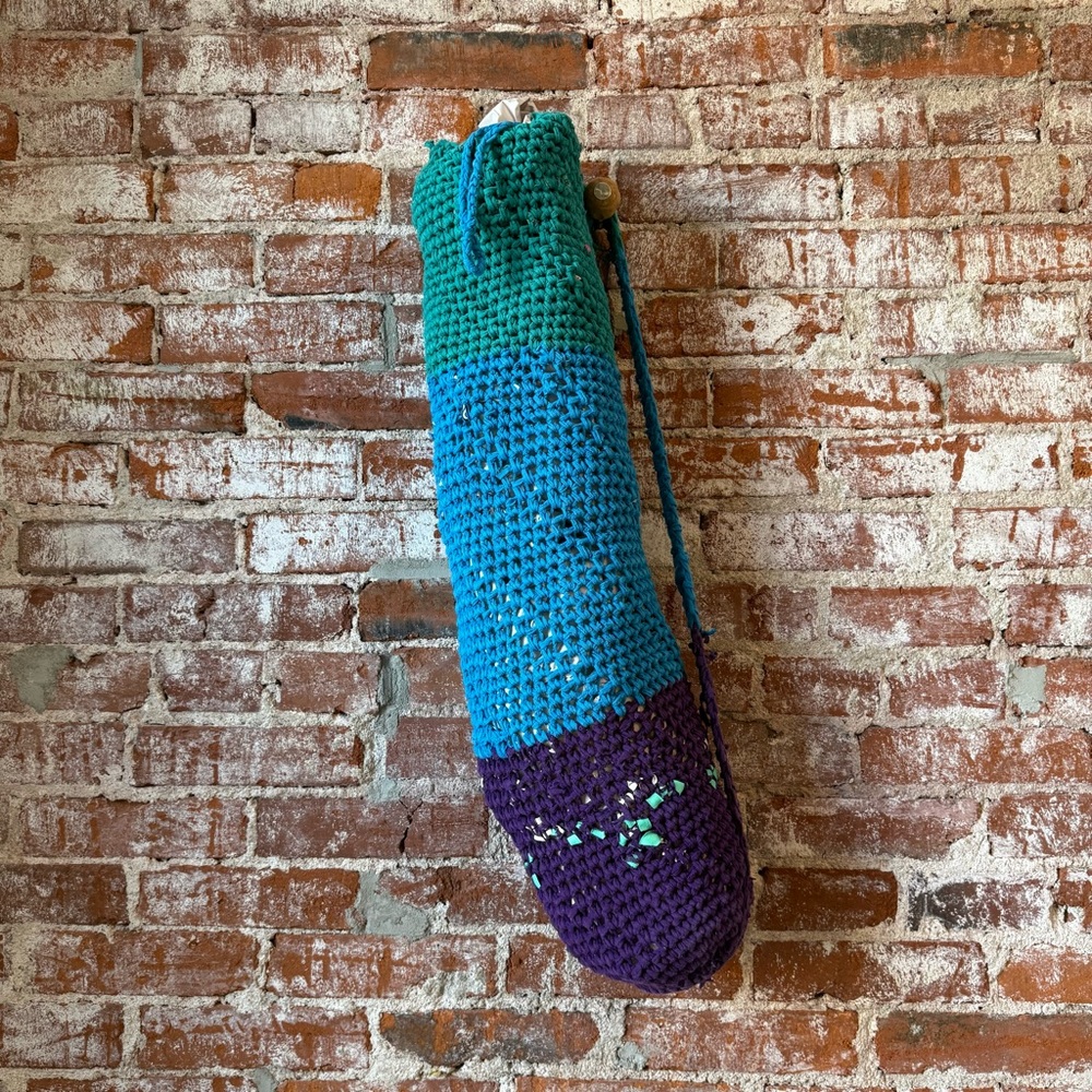 Colorful Crochet Yoga Mat Bag